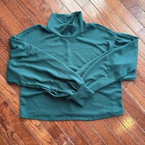 Altar'd State Forest Green Turtleneck Blouse